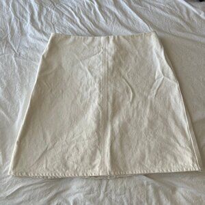 Arket White Denim Skirt